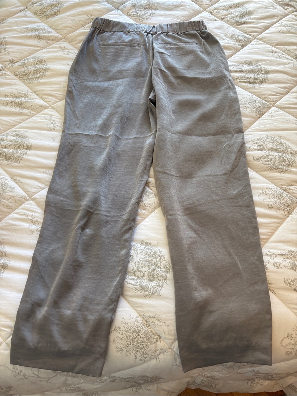 Gray Drawstring Pants - Picture 2 of 4